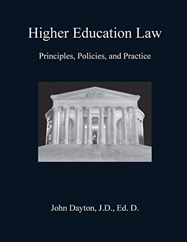 Book Cover Higher Education Law: Principles, Policies, and Practice