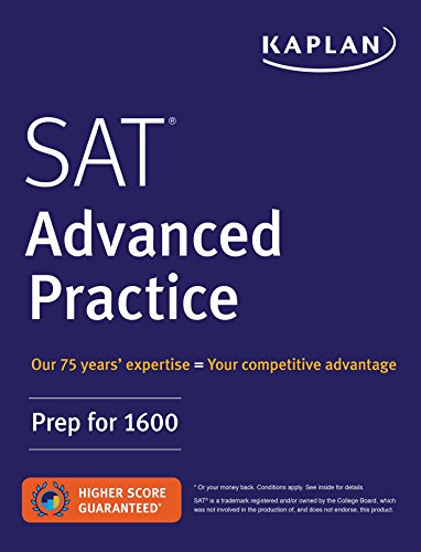 Book Cover SAT Advanced Practice: Prep for 1600 (Kaplan Test Prep)