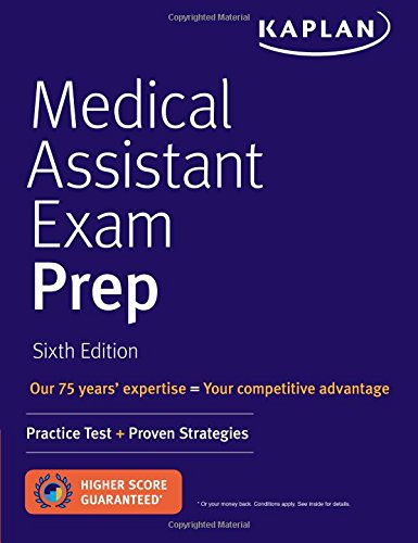 Book Cover Medical Assistant Exam Prep: Practice Test + Proven Strategies (Kaplan Medical Assistant Exam Review)