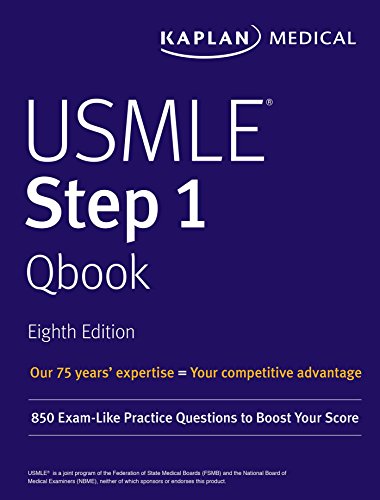 Book Cover USMLE Step 1 Qbook: 850 Exam-Like Practice Questions to Boost Your Score (USMLE Prep)