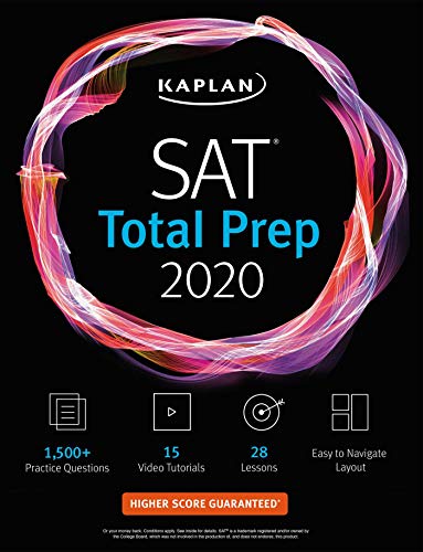 Book Cover SAT Total Prep 2020: 5 Practice Tests + Proven Strategies + Online + Video (Kaplan Test Prep)