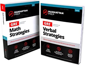 Book Cover GRE Math & Verbal Strategies Set: Comprehensive Content Review & 6 Online Practice Tests from 99th Percentile Instructors (Manhattan Prep GRE Strategy Guides)