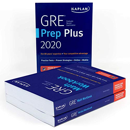Book Cover GRE Complete 2020: 3-Book Set: 6 Practice Tests + Proven Strategies + Online (Kaplan Test Prep)