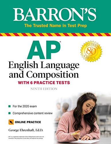 Book Cover AP English Language and Composition: With 6 Practice Tests (Barron's Test Prep)