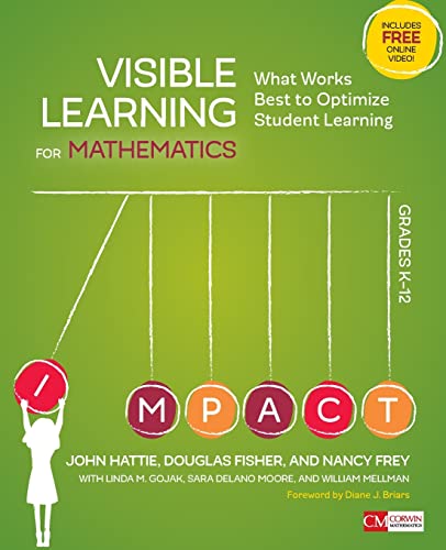 Book Cover Visible Learning for Mathematics, Grades K-12: What Works Best to Optimize Student Learning (Corwin Mathematics Series)