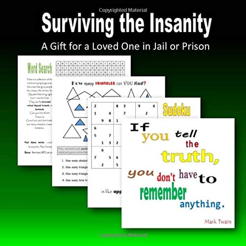 Book Cover Surviving the Insanity: a gift for a loved one in jail or prison