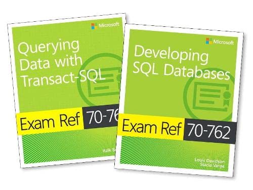 Book Cover MCSA SQL Server 2016 Database Development Exam Ref 2-pack: Exam Refs 70-761 and 70-762