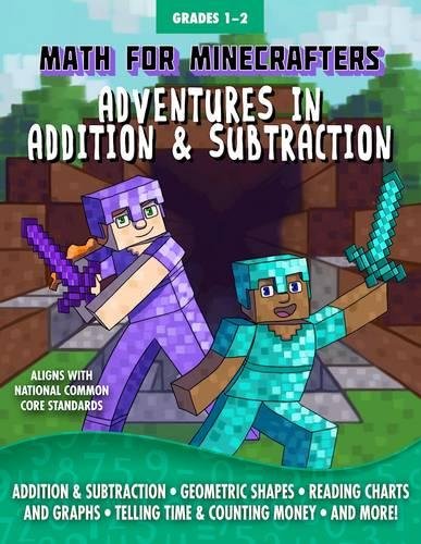 Book Cover Math for Minecrafters: Adventures in Addition & Subtraction