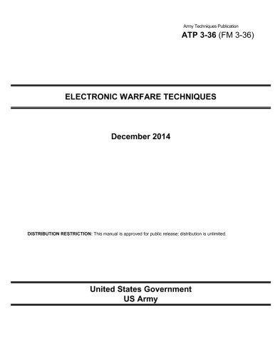 Army Techniques Publication ATP 3-36 (FM 3-36) Electronic Warfare Techniques December 2014