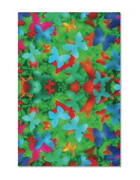 Journal Your Life's Journey: Butterflies Abstract 2, Lined Journal, 6 x 9, 100 Pages