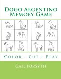 Dogo Argentino Memory Game: Color - Cut - Play