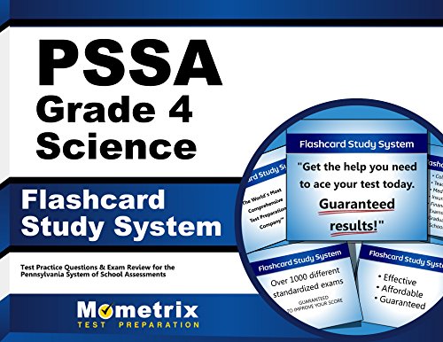 Book Cover PSSA Grade 4 Science Flashcard Study System: PSSA Test Practice Questions & Exam Review for the Pennsylvania System of School Assessment (Cards)