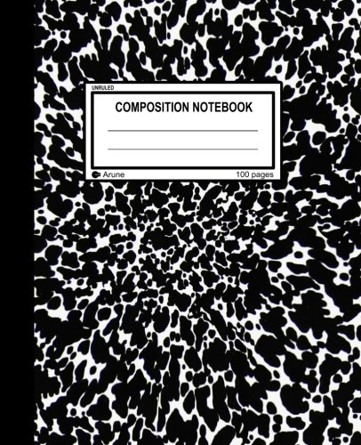 Book Cover Unruled Composition Notebook: 100 unruled pages [50 sheets], 7.5