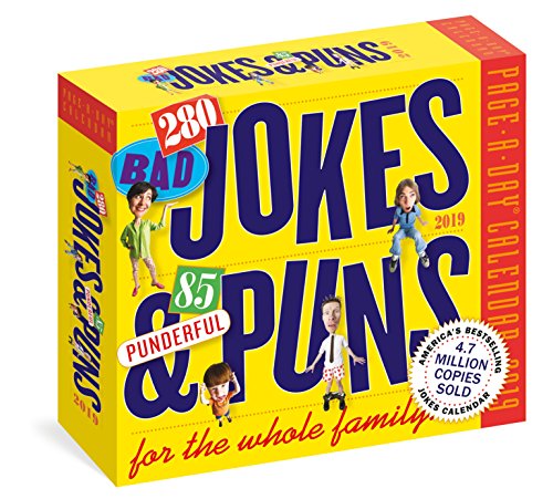 Book Cover 280 Bad Jokes & 85 Punderful Puns Page-A-Day Calendar 2019