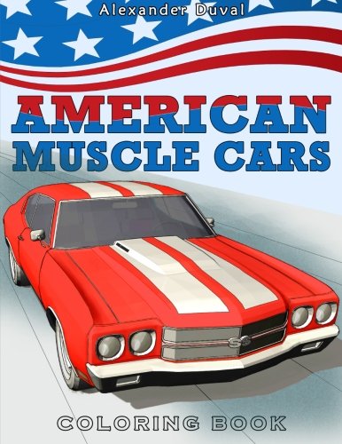 Book Cover American Muscle Cars Coloring Book