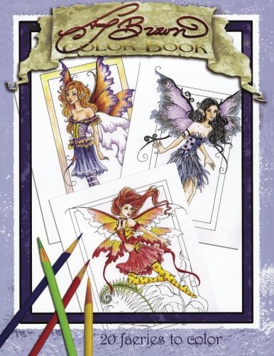 Book Cover Amy Brown Faeries Coloring Book