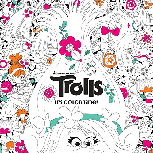 Book Cover It's Color Time! (DreamWorks Trolls) (Adult Coloring Book)