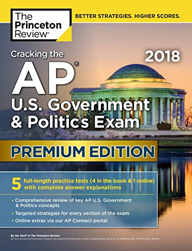 Book Cover Cracking the AP U.S. Government and Politics Exam 2018 (College Test Prep)