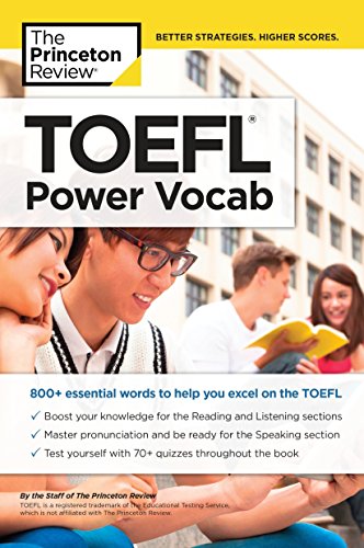 Book Cover TOEFL Power Vocab: 800+ Essential Words to Help You Excel on the TOEFL (College Test Preparation)