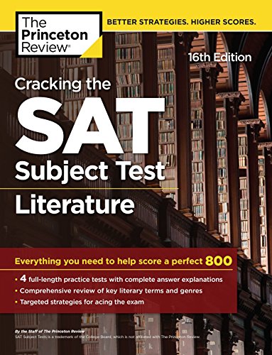 Book Cover Cracking the Sat Literature Subject Test (College Test Prep)