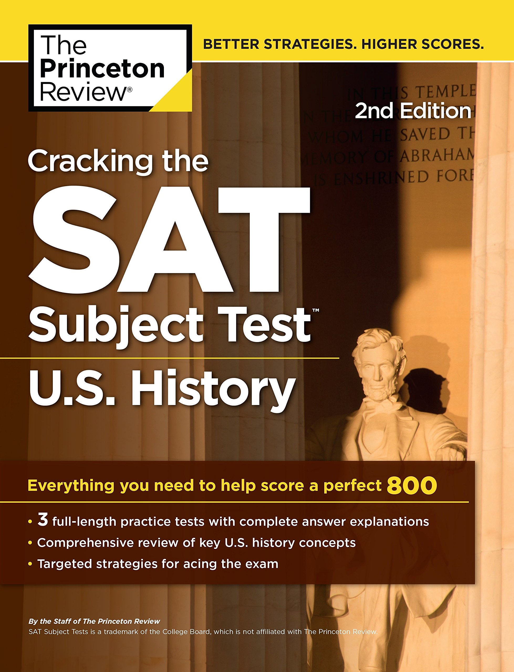 Book Cover Cracking the SAT Subject Test in U.S. History, 2nd Edition: Everything You Need to Help Score a Perfect 800 (College Test Preparation)