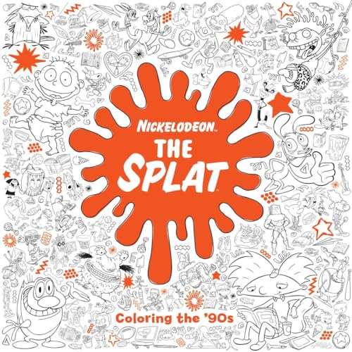 Book Cover The Splat: Coloring the '90s (Nickelodeon) (Adult Coloring Book)