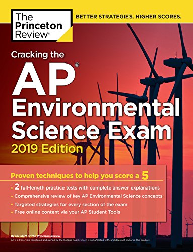 Book Cover Cracking the AP Environmental Science Exam, 2019 Edition: Practice Tests & Proven Techniques to Help You Score a 5 (College Test Preparation)