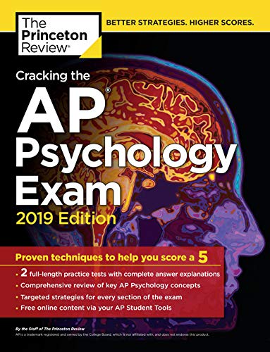 Book Cover Cracking the AP Psychology Exam, 2019 Edition: Practice Tests & Proven Techniques to Help You Score a 5 (College Test Preparation)