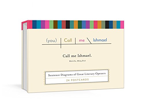 Book Cover Call Me Ishmael Postcards: Sentence Diagrams of Great Literary Quotes (Pop Chart Lab)