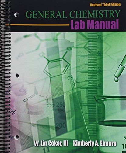 Book Cover General Chemistry Lab Manual