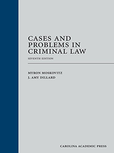 Book Cover Cases and Problems in Criminal Law