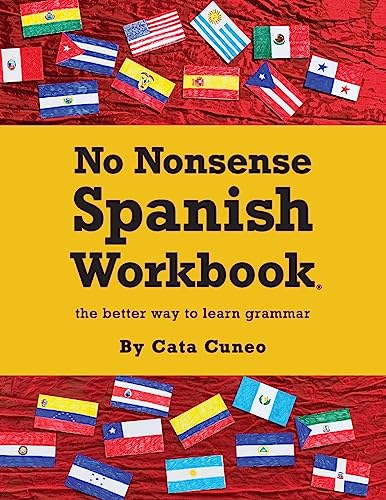 Book Cover No Nonsense Spanish Workbook: Jam-packed with grammar teaching and activities from beginner to advanced intermediate levels