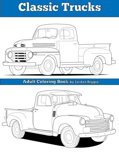 Book Cover Classic Trucks: Adult Coloring Book