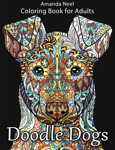 Book Cover Doodle Dogs Coloring Book for Adults
