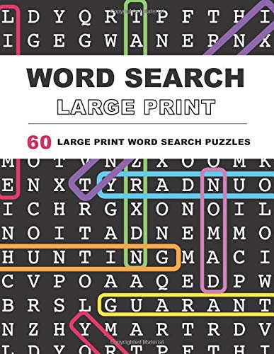 Book Cover Word Search Puzzles Large Print: Large print word search, Word search books, Word search books for adults, Adult word search books, Word search puzzle books, Extra large print word search