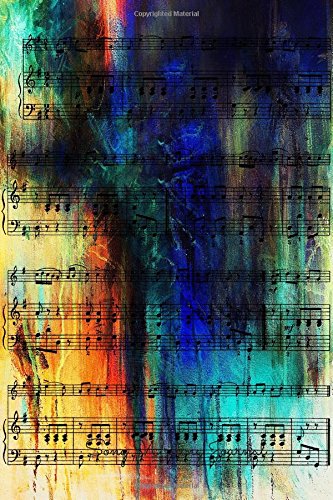 Book Cover Song Writing Journal: Lined/Ruled Paper And Staff, Manuscript Paper For Notes, Lyrics And Music. For Musicians, Music Lovers, Students, Songwriting. Book Notebook Journal 100 Pages  6x9in
