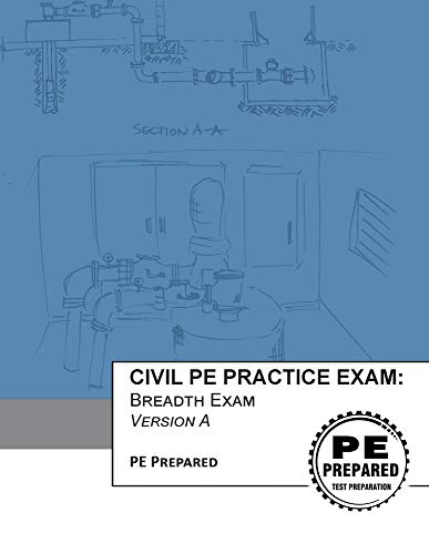Book Cover Civil PE Practice Exam: Breadth Exam Version A