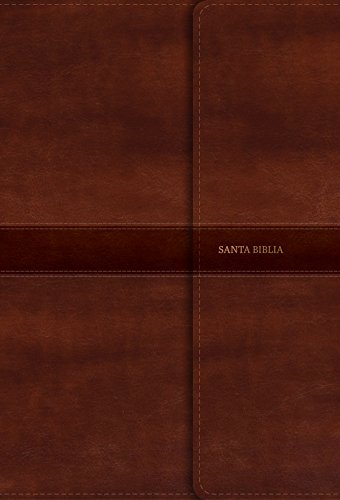 Book Cover RVR 1960 Biblia Letra Gigante marrón, símil piel y solapa con imán (Spanish Edition)