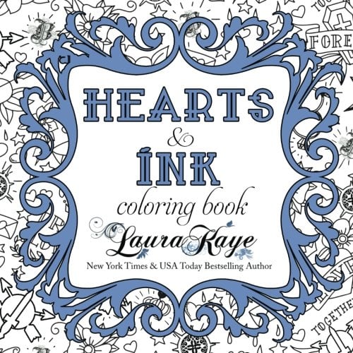 Book Cover Hearts & Ink Coloring Book