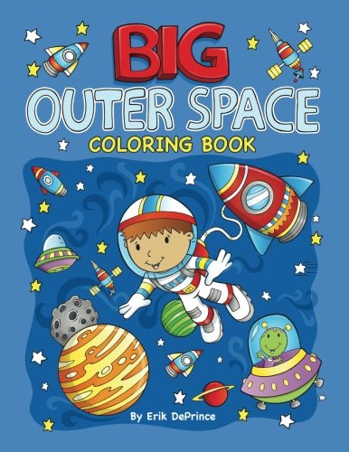Book Cover Big Outer Space Coloring Book