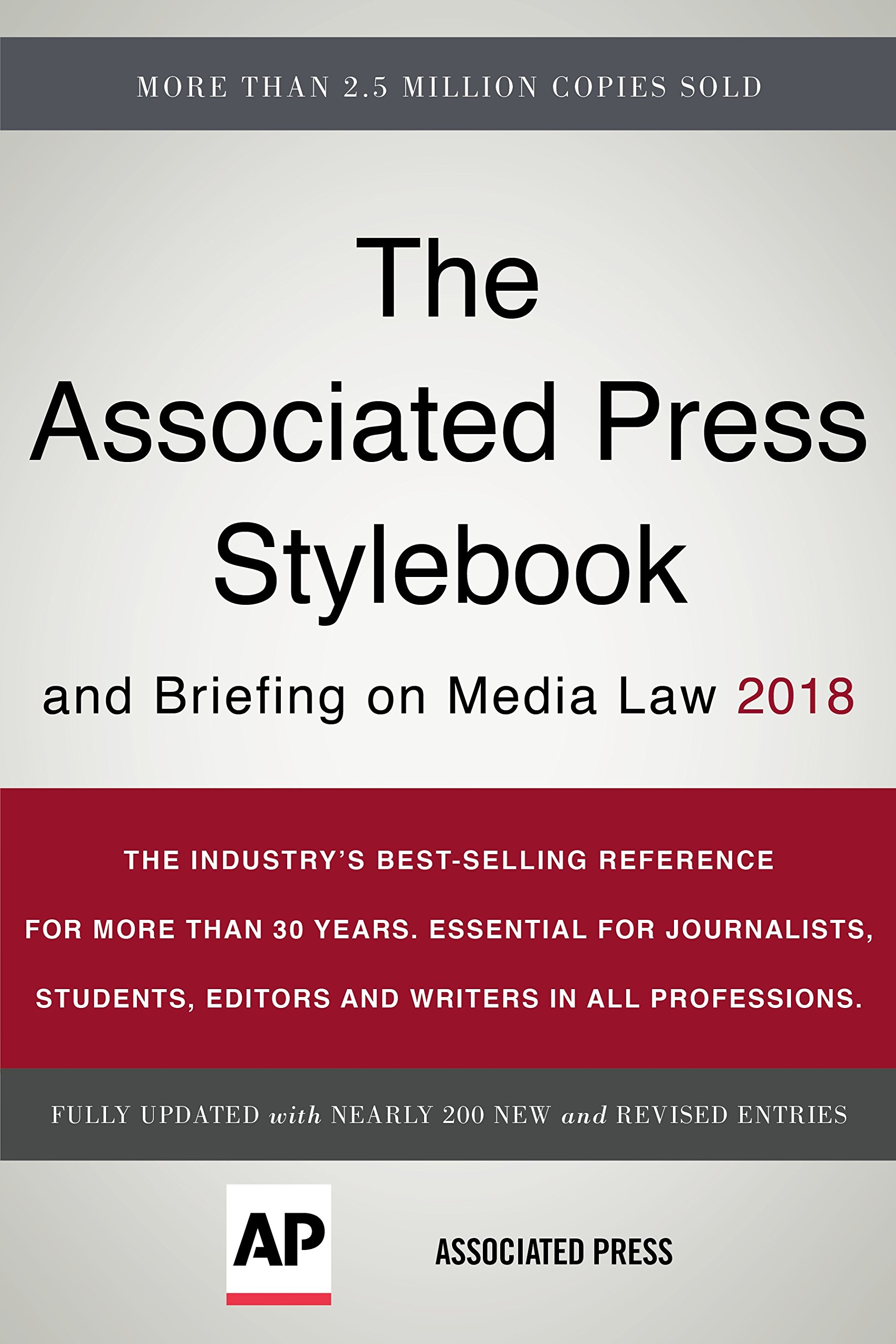 Book Cover The Associated Press Stylebook 2018: and Briefing on Media Law (Associated Press Stylebook and Briefing on Media Law)
