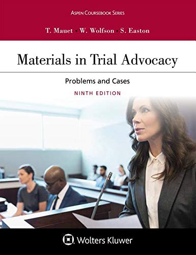 Book Cover Materials in Trial Advocacy (Aspen Coursebook)