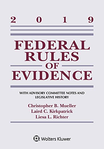 Book Cover 2019 Federal Rules of Evidence (Supplements)