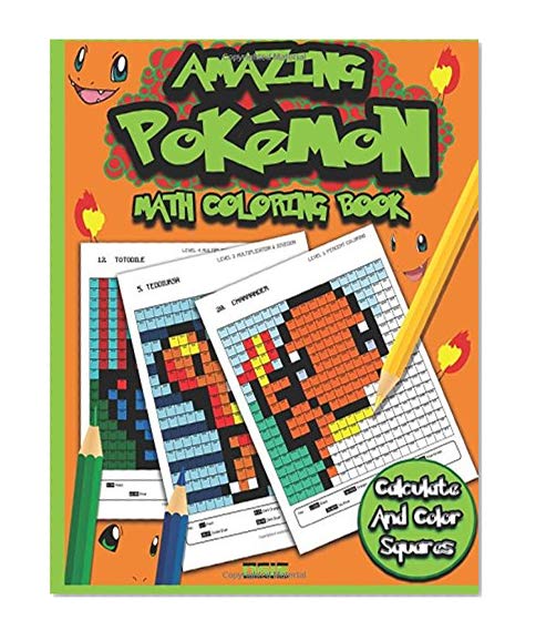 Book Cover Amazing Pokemon Math: Cool Math Activity Book For Pokemon Go Fans