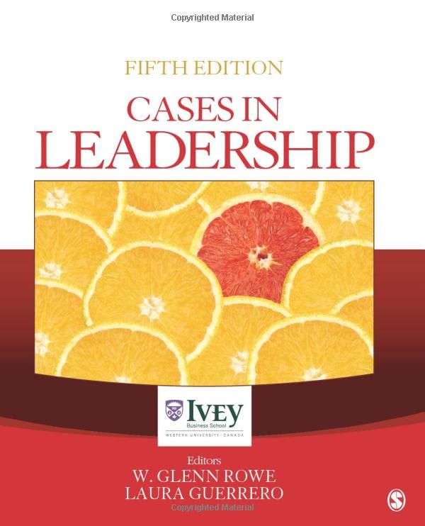 Book Cover Cases in Leadership (The Ivey Casebook Series)