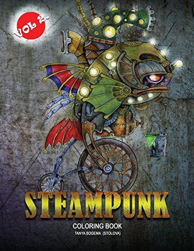 Book Cover Steampunk Vol 2.: Adult Coloring Book