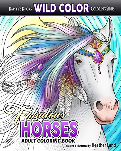 Book Cover Fabulous Horses: Adult Coloring Book (Wild Color) (Volume 7)