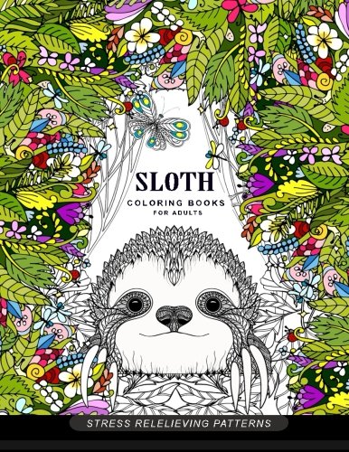 Book Cover Sloth coloring book for adults: (Animal Coloring Books for Adults)