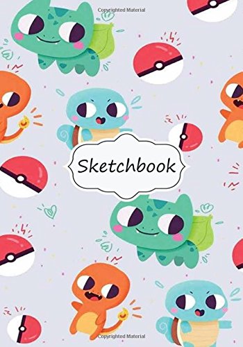 Book Cover Sketchbook: Pokemon: 100+ Pages of 7
