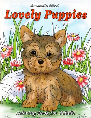 Book Cover Lovely Puppies: Coloring Book for Adults